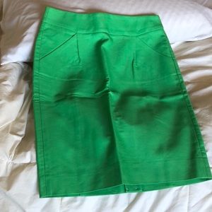 Jcrew Pencil skirt with pockets green